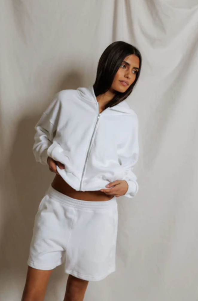 Bari Sweat Short | White