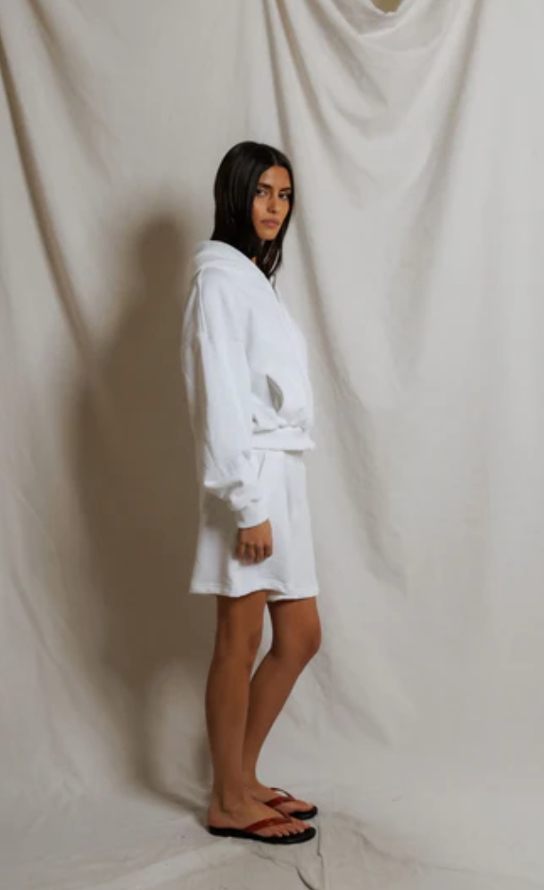 Bari Sweat Short | White