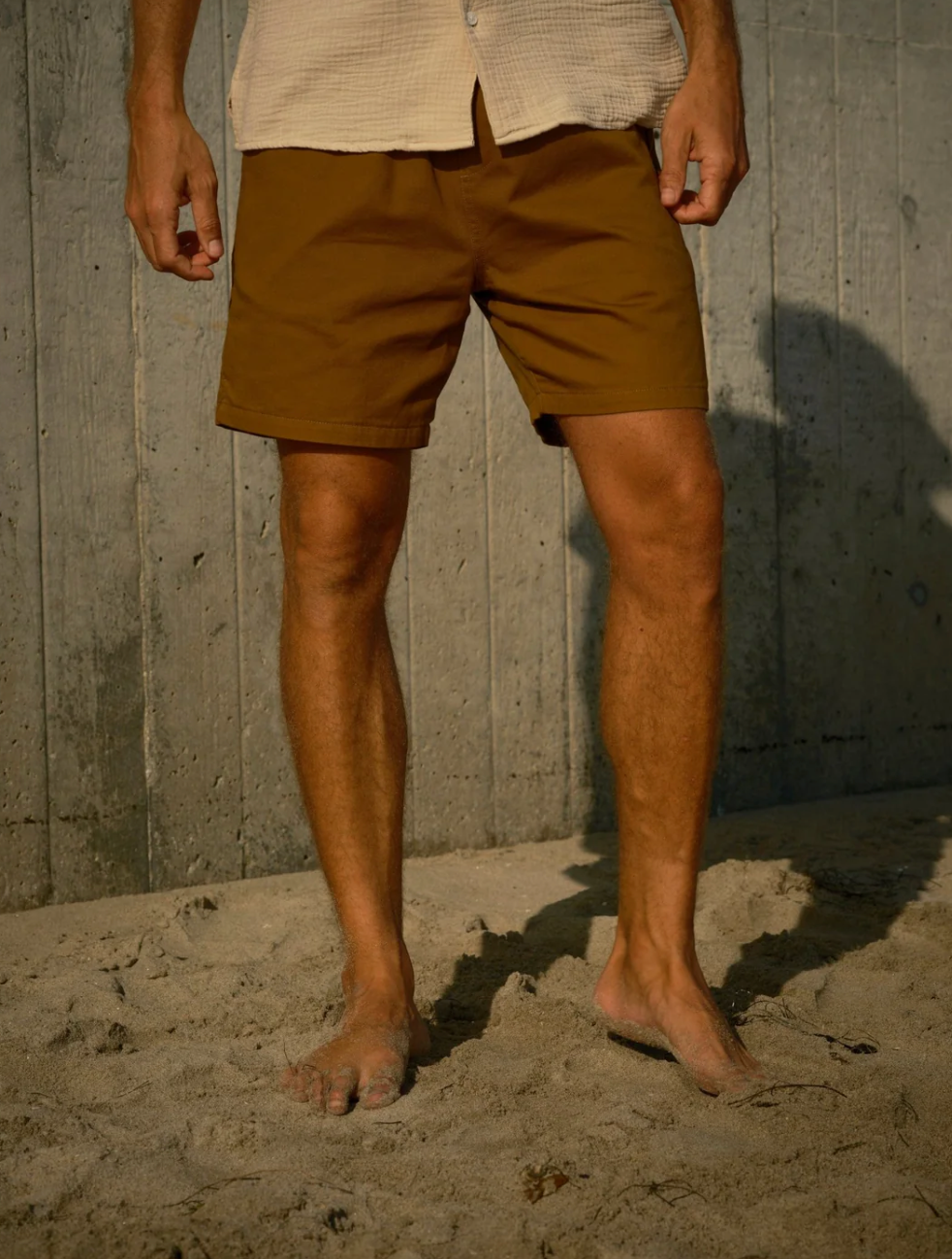 Lined Summer Short | Almond