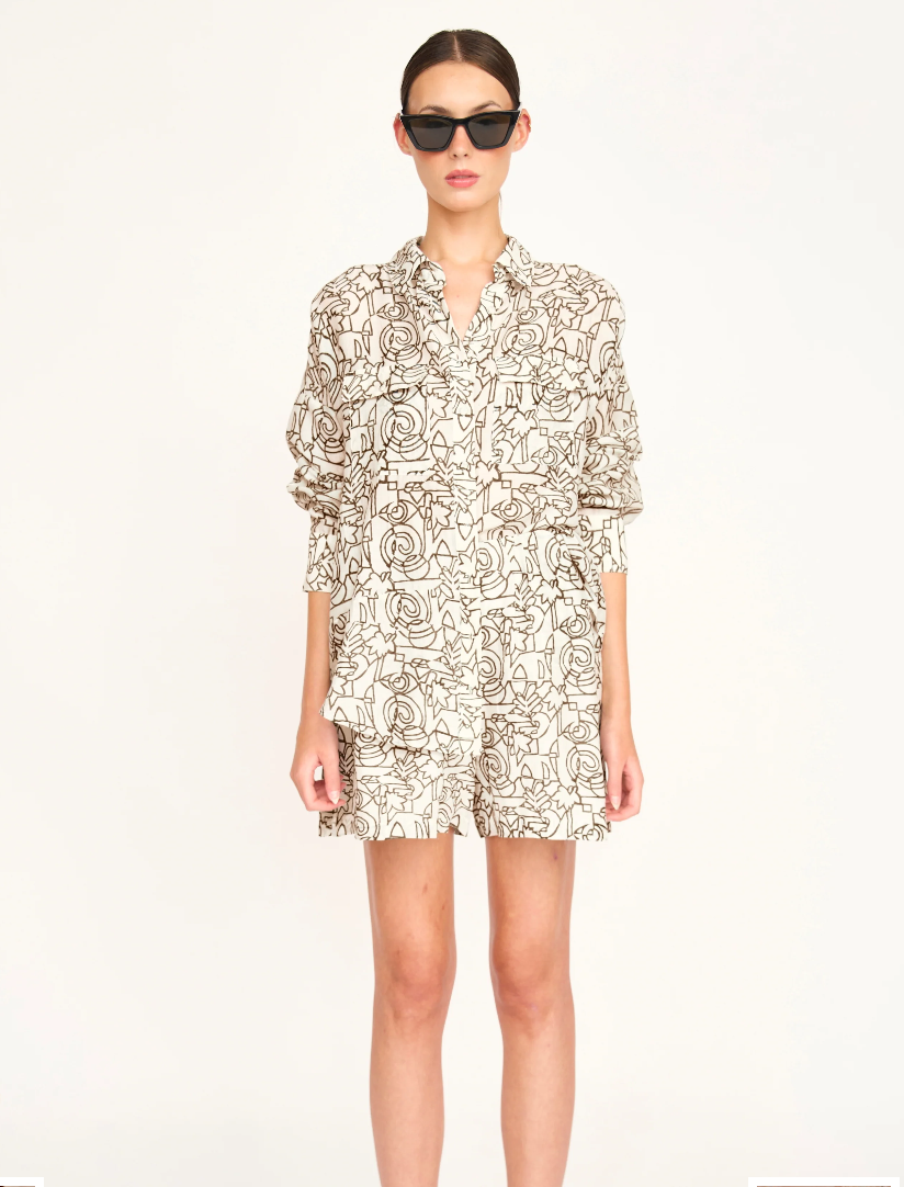 Kyoto Shirt | Chocolate Heka