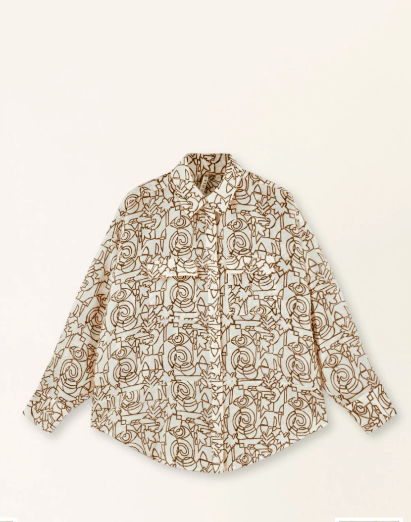 Kyoto Shirt | Chocolate Heka