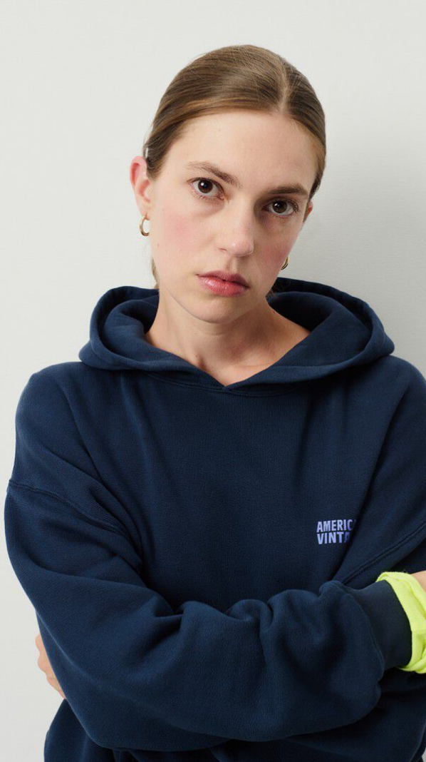 Women's Hoodie Plizzy | Navy Vintage