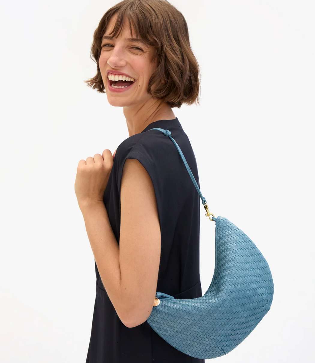 Lune | Desert Blue Woven Zig-Zag