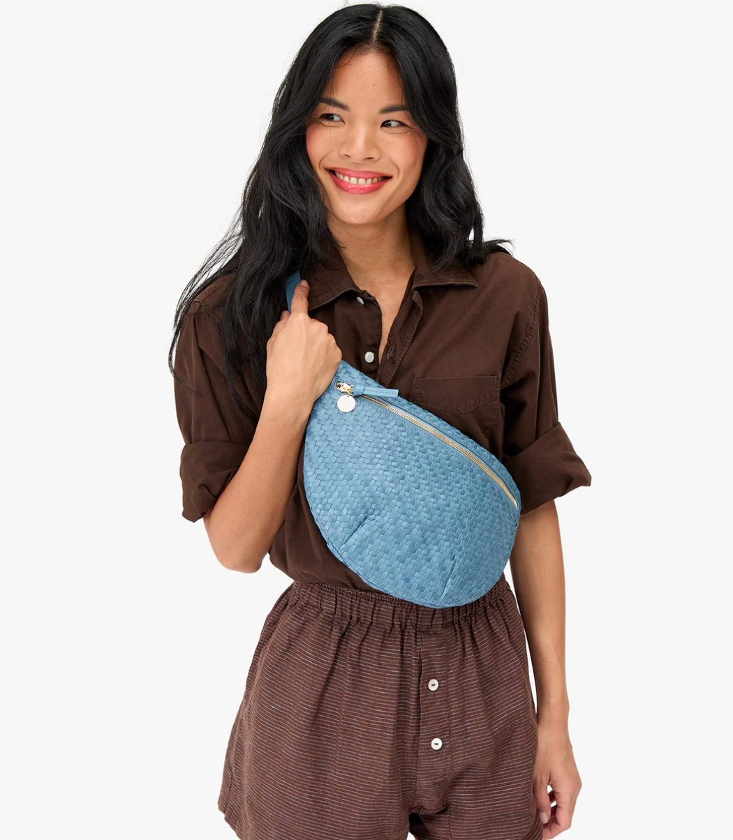 Grande Fanny | Desert Blue Woven Zig-Zag