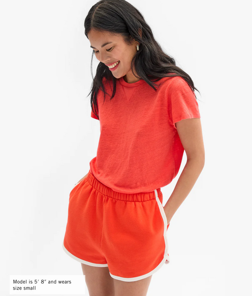 Le Jogging Short | L'Orange w/ Cream Piping