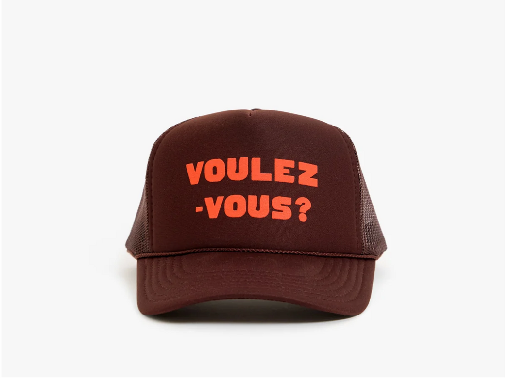 Trucker Hat | Chocolate w/ L'Orange Voulez-Vous