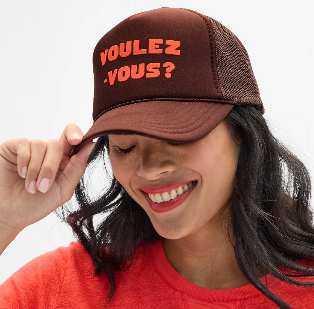 Trucker Hat | Chocolate w/ L'Orange Voulez-Vous