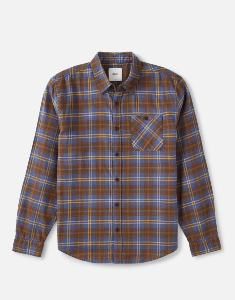 Derek Flannel | Washed Blue