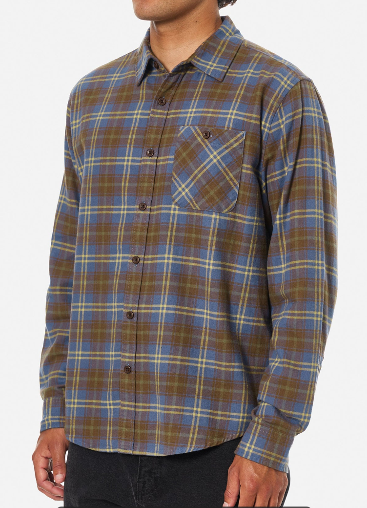 Derek Flannel | Washed Blue