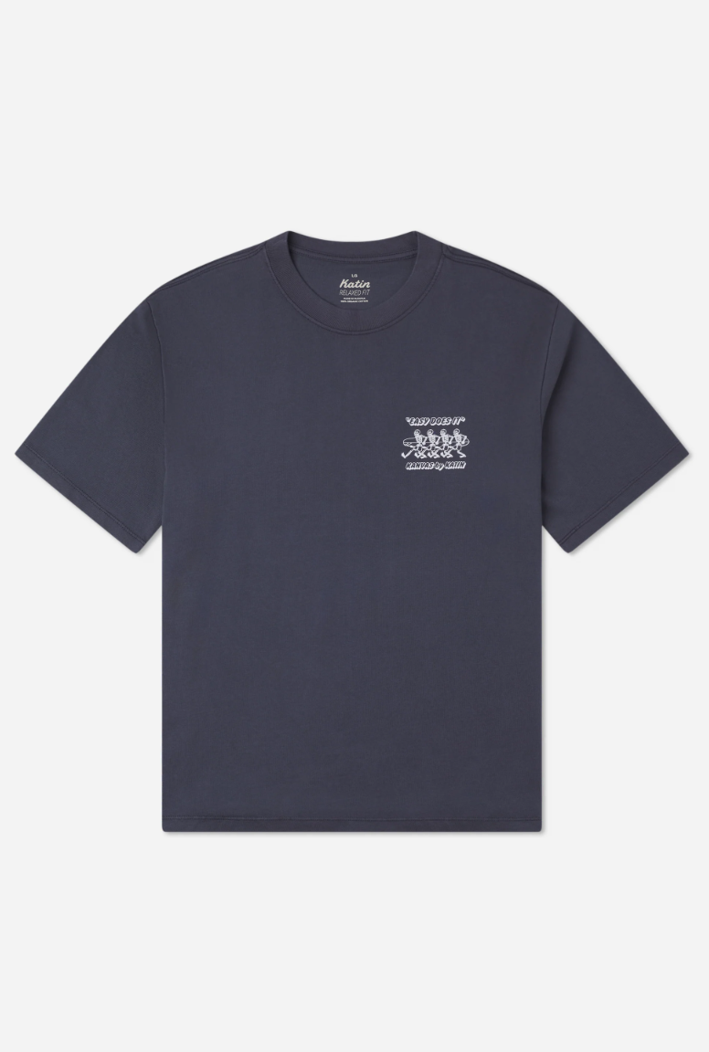 Bones Box Fit Tee | Midnight Vintage Wash