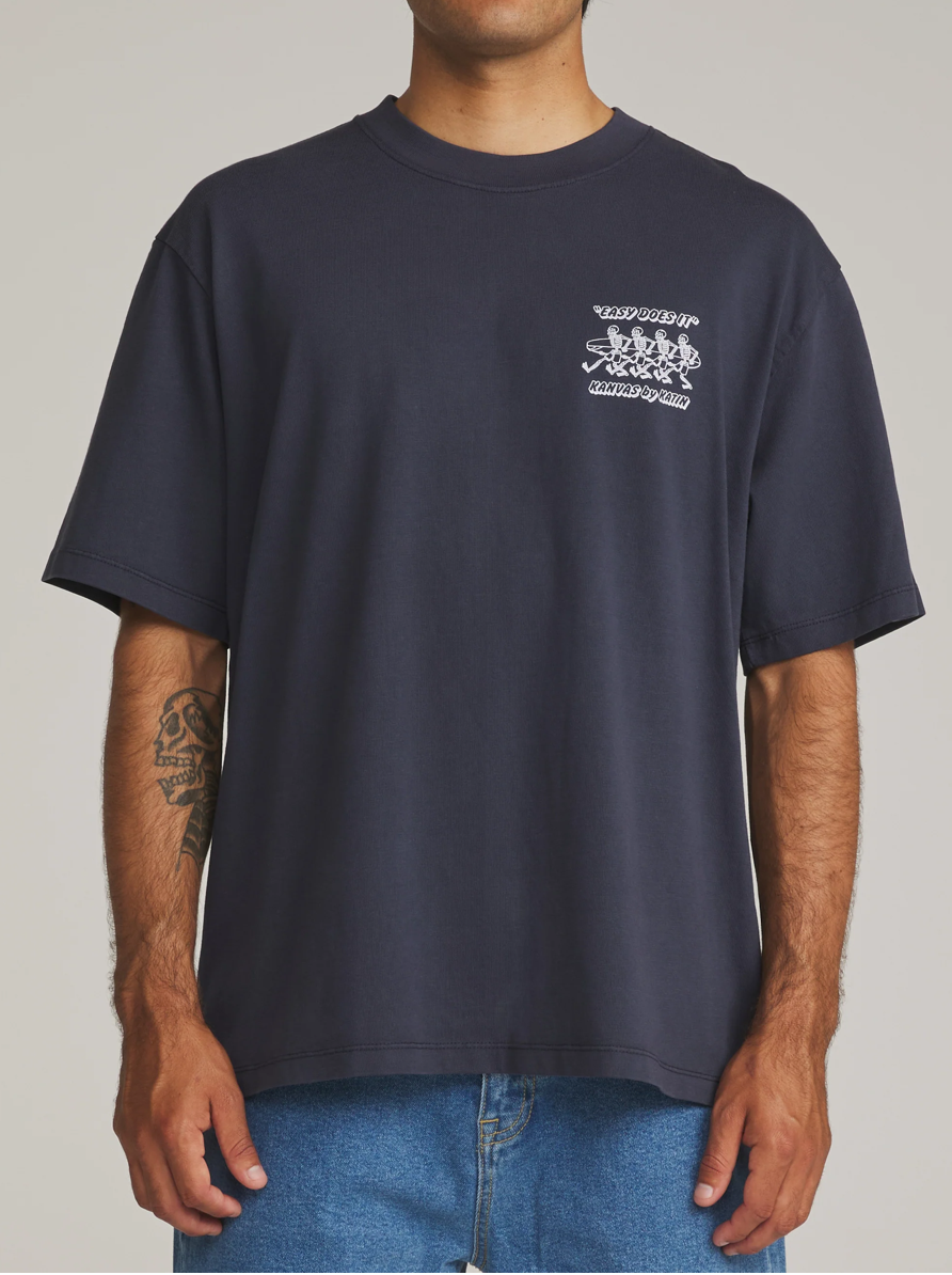 Bones Box Fit Tee | Midnight Vintage Wash