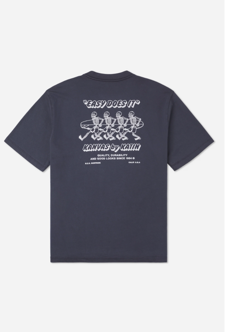 Bones Box Fit Tee | Midnight Vintage Wash