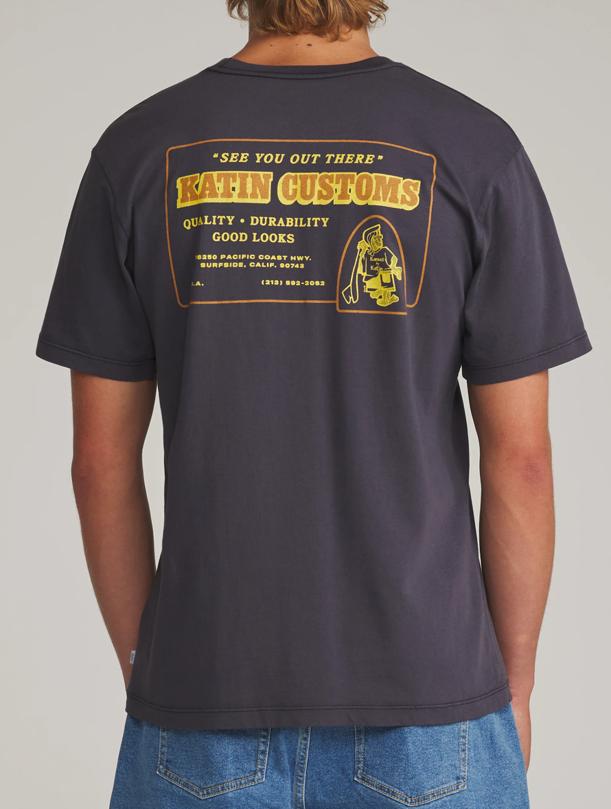 Lorry Tee | Polar Navy Vintage Wash