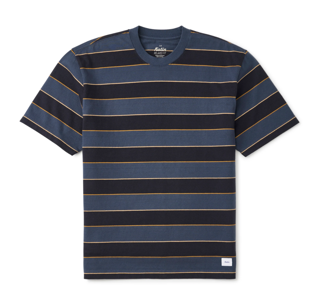 Chip Box Fit Tee | Washed Blue