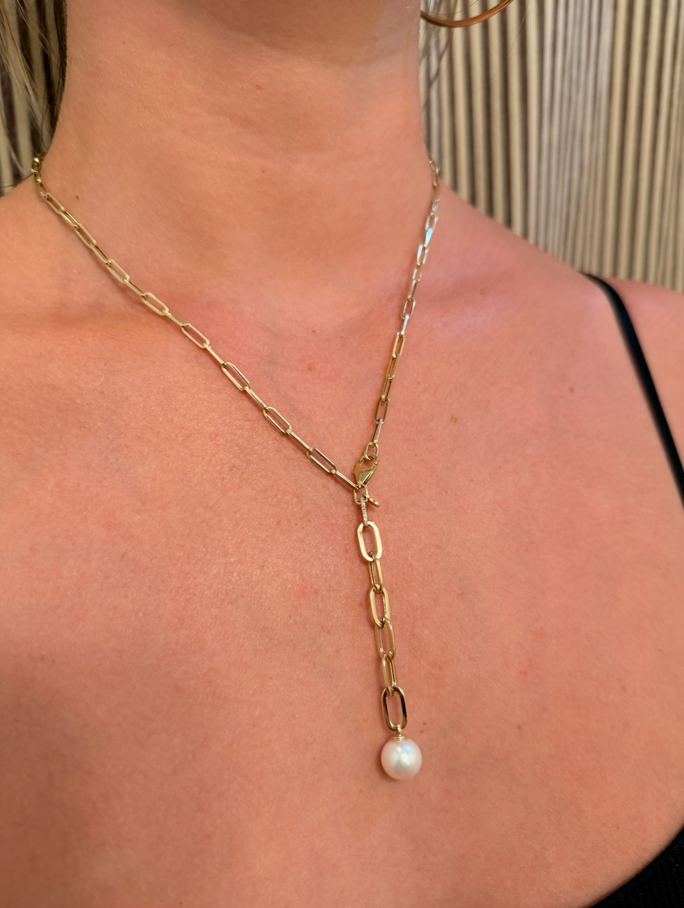 Paper Clip Necklace 18"