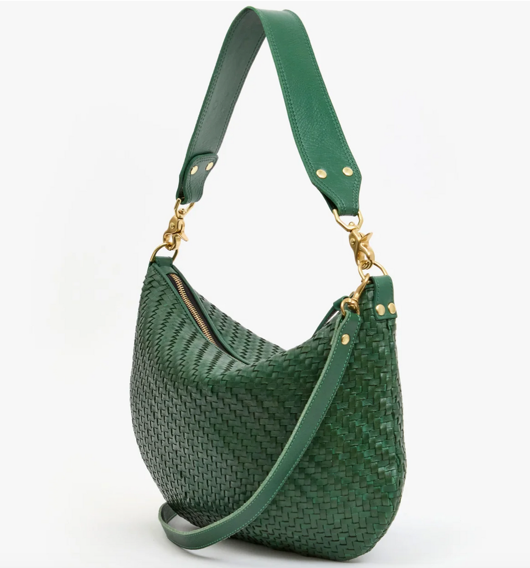 Moyen Messenger | Woven Zig-Zag Evergreen