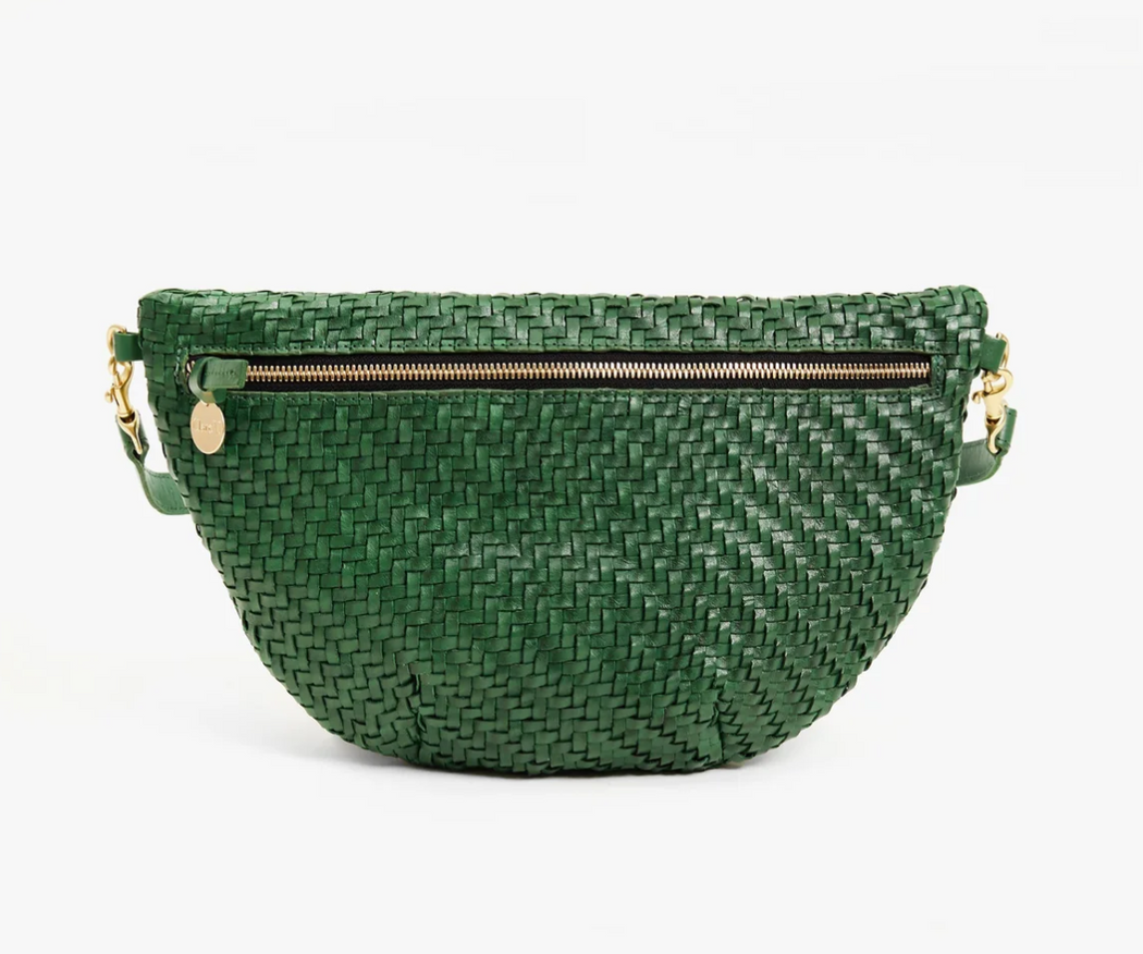 Grande Fanny | Woven Zig-Zag Evergreen
