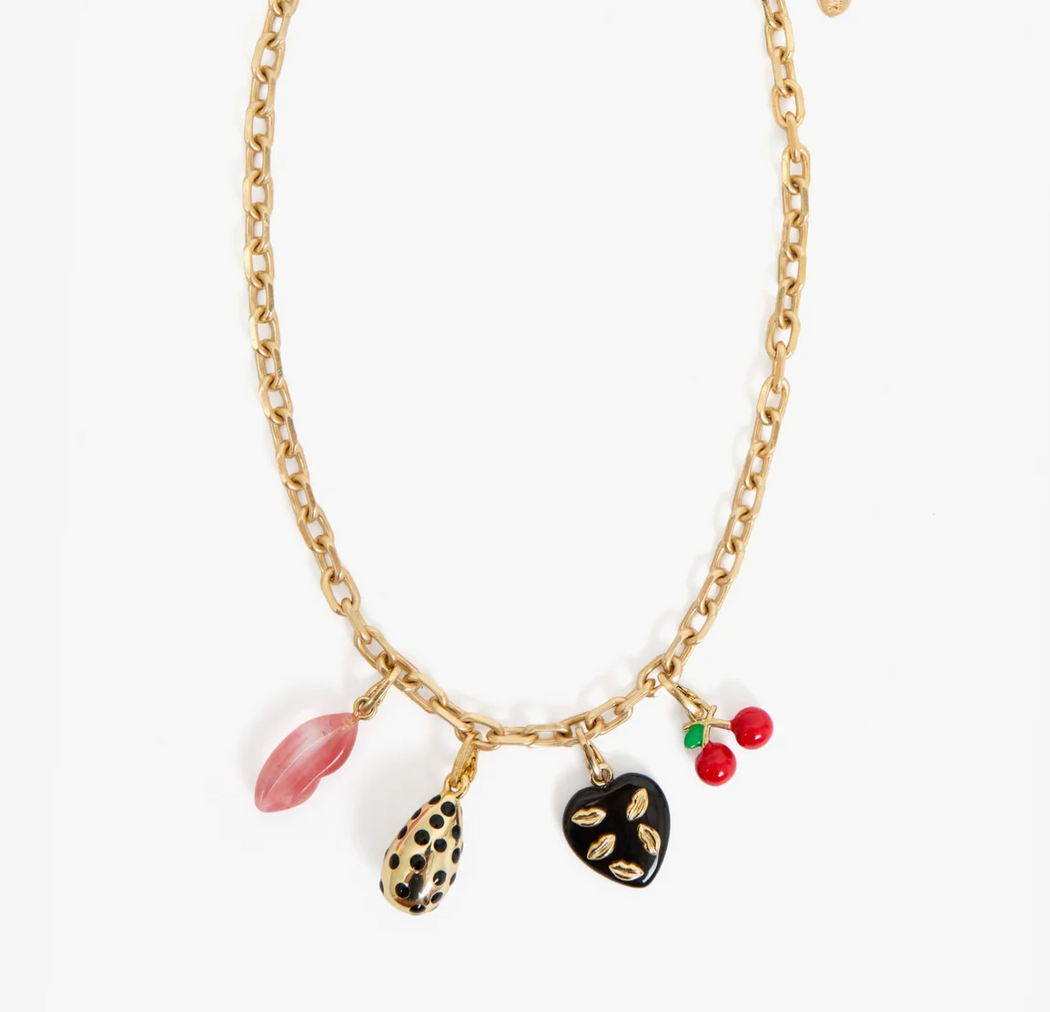 Bisou Heart Charm | Black
