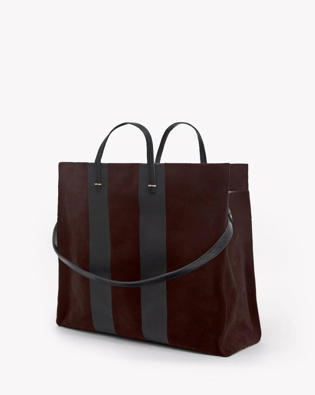 Simple Tote | Suede w/Racing Stripes