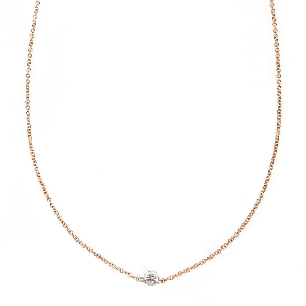 Single Diamond Necklace