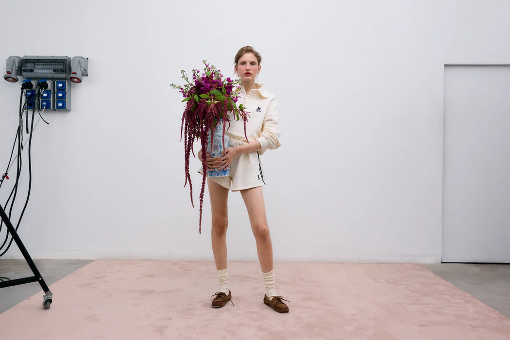 TNS Logo Woman Short | Ecru