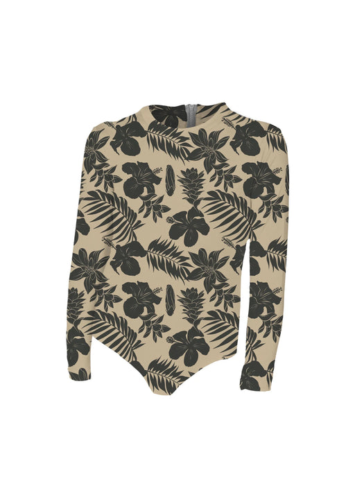 Littles Long Sleeve Bodysuit | Tan Oasis