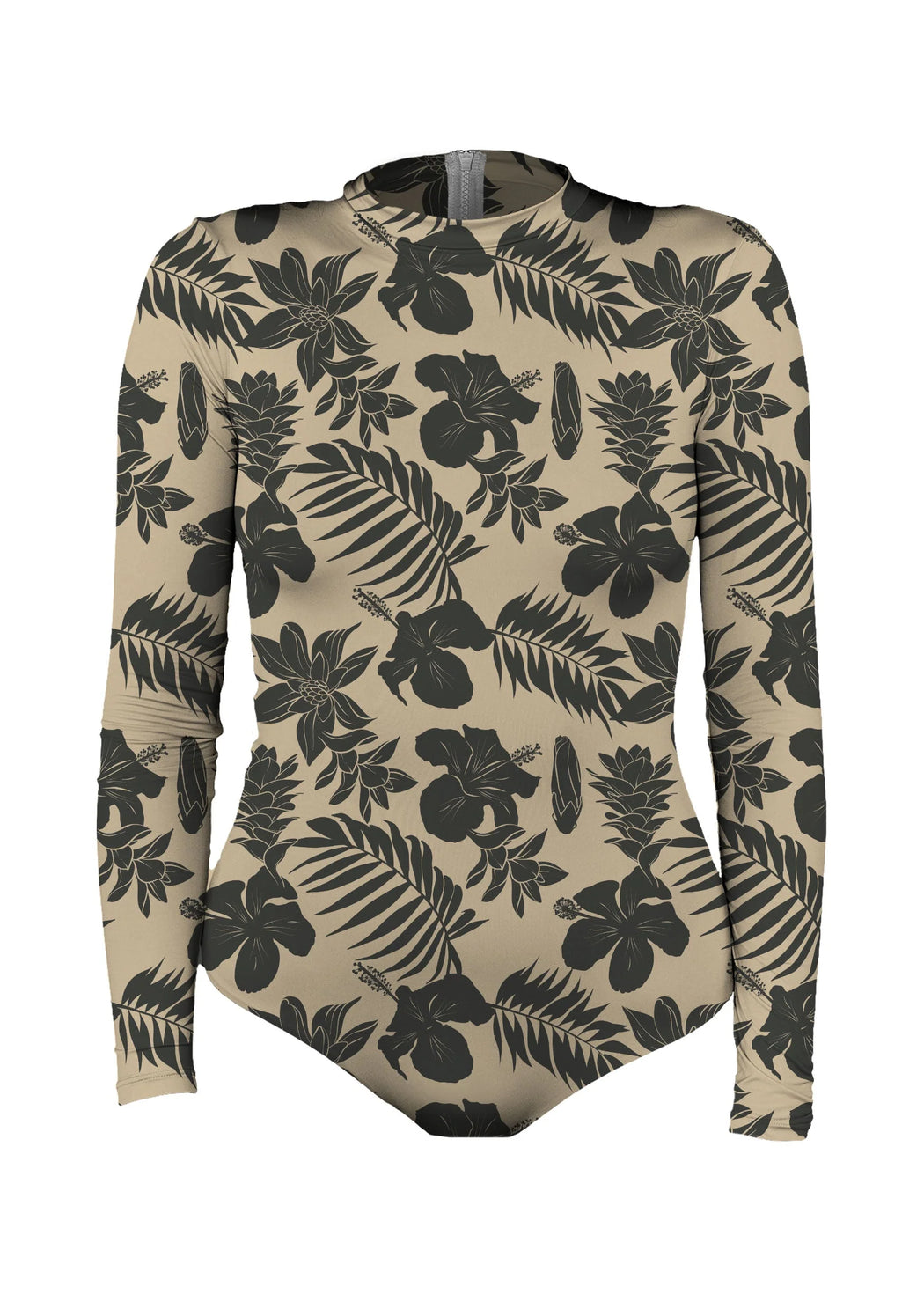 Long Sleeve Bodysuit | Tan Oasis