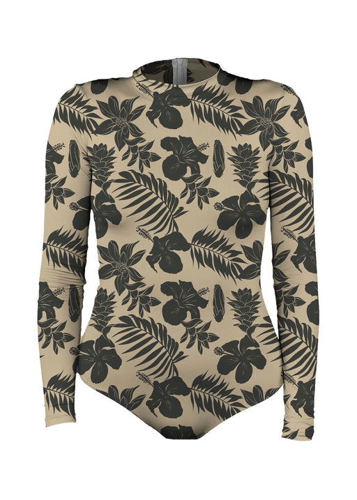 Long Sleeve Bodysuit | Tan Oasis