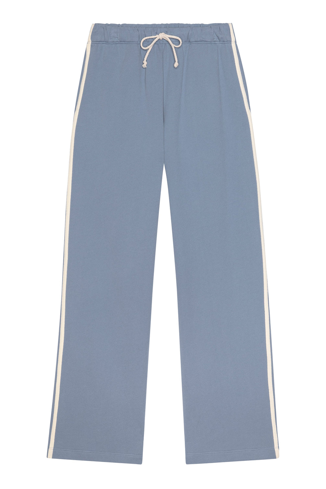 The Eco Terry Stripe Pant | Cornflower