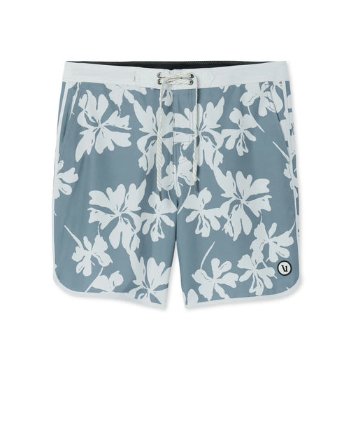 Cruise Boardshort | Dusty Blue Plumeria