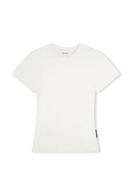 Rib Hemp Jersey T-Shirt | White