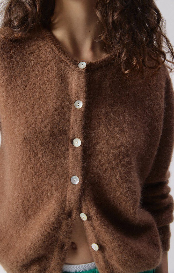 Womens Cardigan Vitow | Chocolate Melange