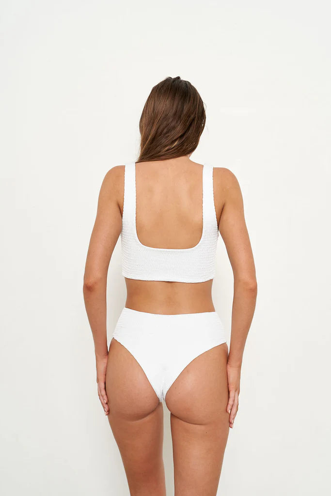 Bambi bottom | White Eco Rib