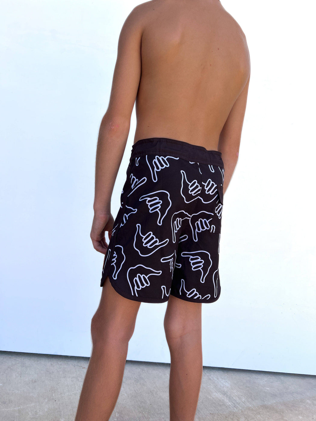 Kid’s Retro Boardshorts | Chocolate Shaka