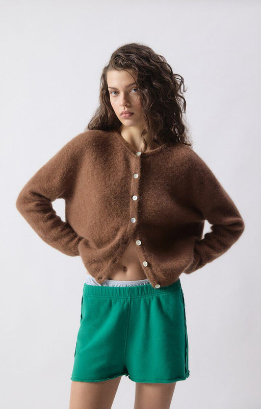 Womens Cardigan Vitow | Chocolate Melange