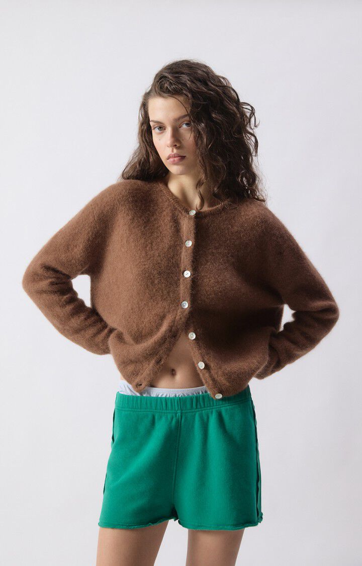 Womens Cardigan Vitow | Chocolate Melange