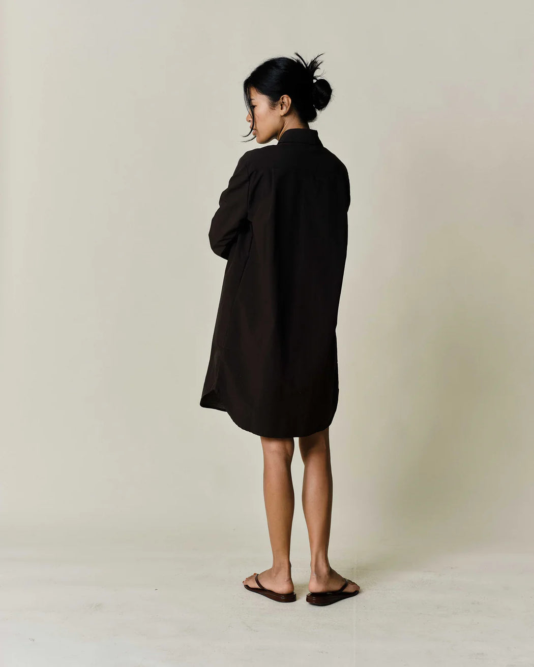 Button Up Dress | Soft Black