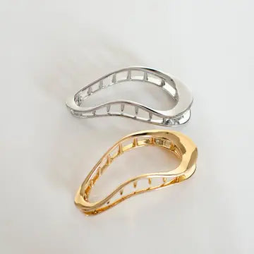 Minimal Metal Hair Claw Clip | Gold