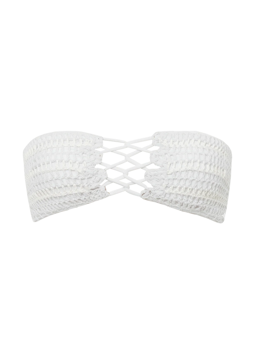 Como Crochet Top | White