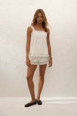 Cristina Short | Mila Lace Ivory
