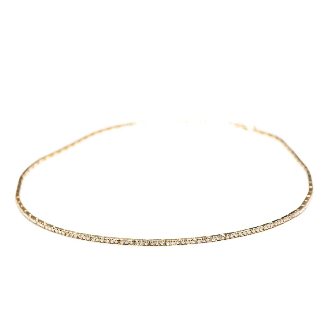 Diamond Ribbon Choker