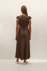 Elvira Maxi Dress | Chocolate Lace