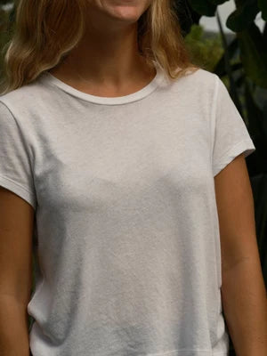 Feather Weight Hemp Tee | White