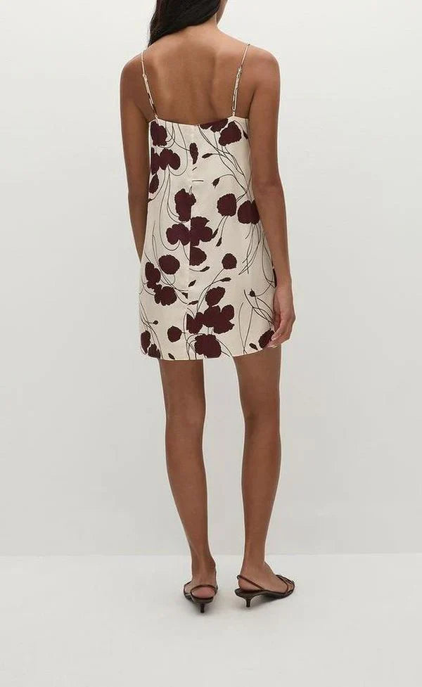 Phylis Mini Dress | Floral Bordeaux