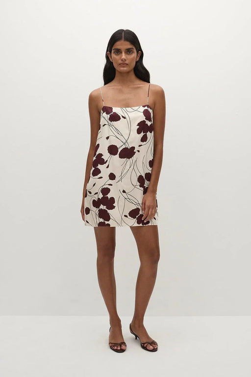 Phylis Mini Dress | Floral Bordeaux