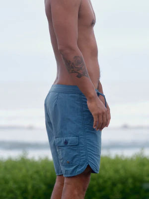 Scallop Trunks | Indigo