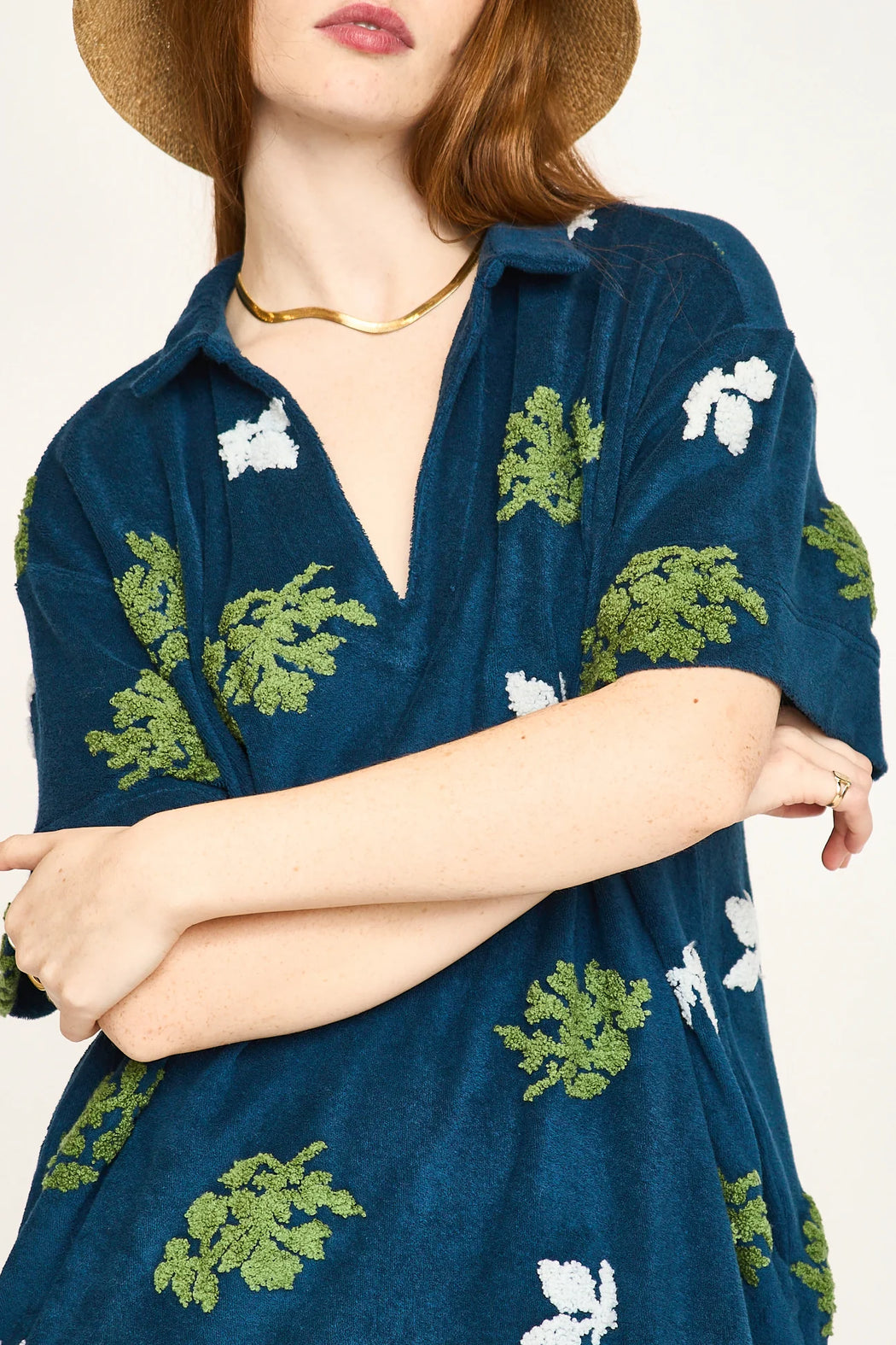 Lanai Terry Dress | Adriatic Fig