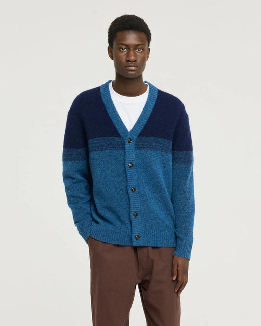 Mural Cardigan | Blue on Blue