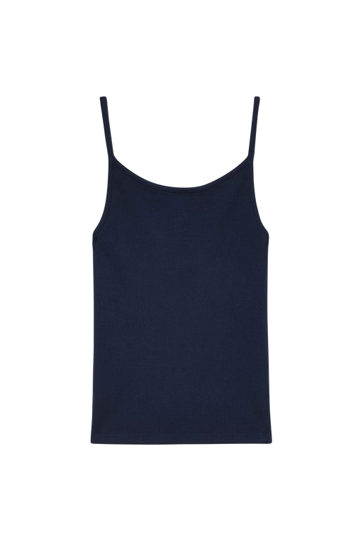 Rib Spaghetti Tank l Navy