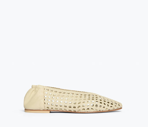 Riley Open Weave Ballet Flat | Vanilla Woven